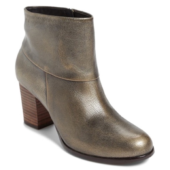 Cole Haan Shoes - Cole Haan Nike Air  Distressed Bronze Booties, Size 8B